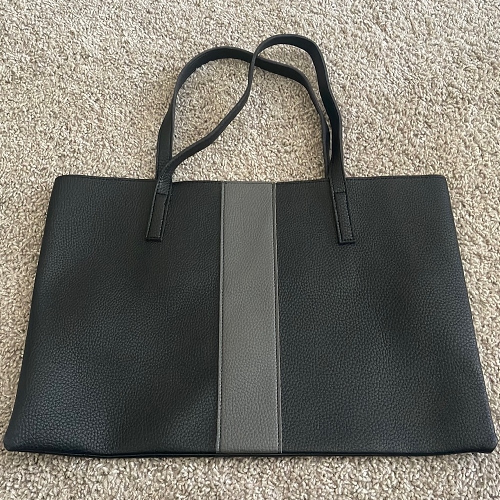 Black and Gray Vince Camuto tote bag